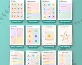 What's inside the feelings and calm down kit: 12 of the 77 pages
