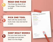 How the survival kit works: read one page, pick one tool, keep what works