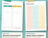 First then board and routine strips to cut out