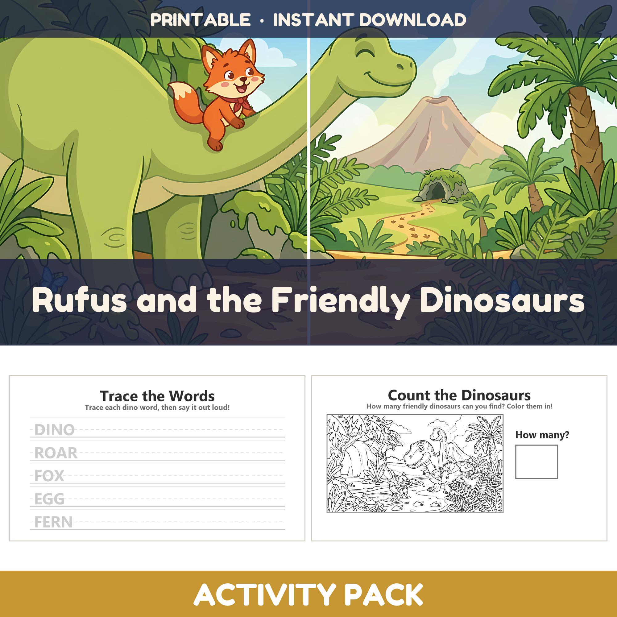 Rufus and the Friendly Dinosaurs — Activity Pack