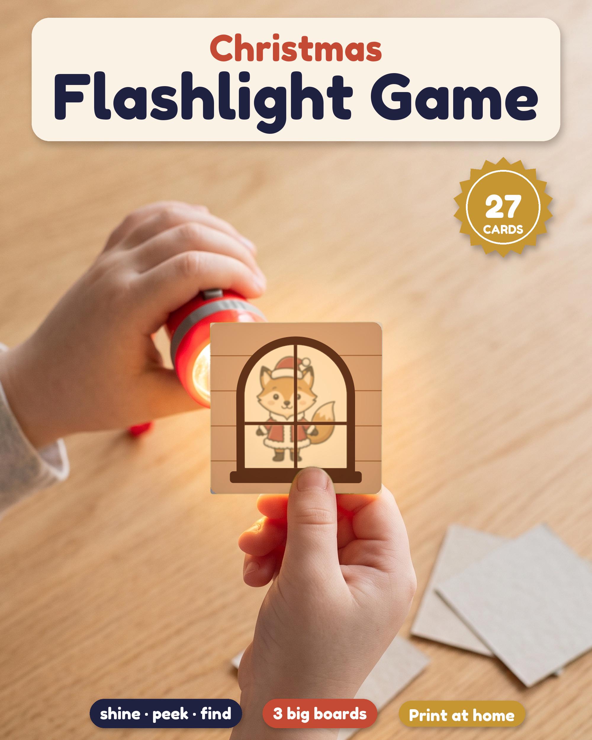Christmas flashlight game printable - image - image 1