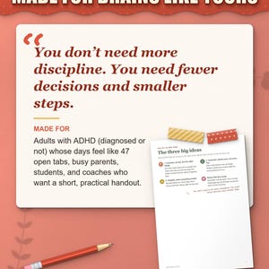 Who the survival kit is for: adults with ADHD whose days feel like 47 open tabs