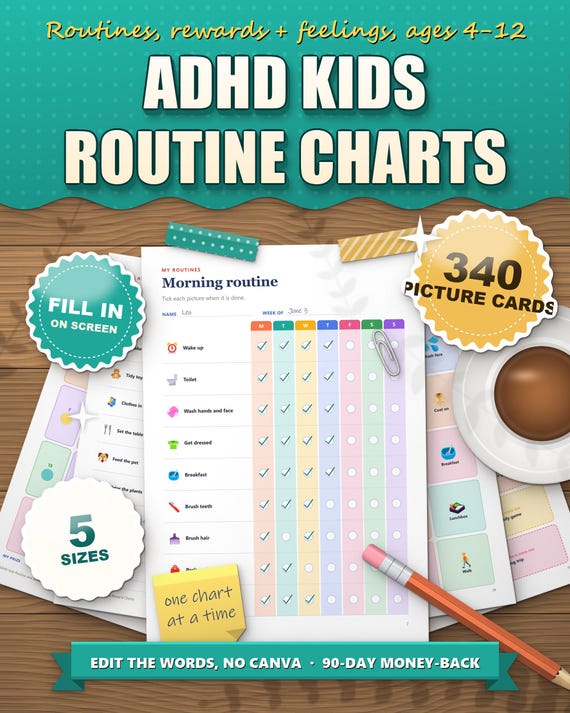 Kids Routine and Reward Charts Bundle