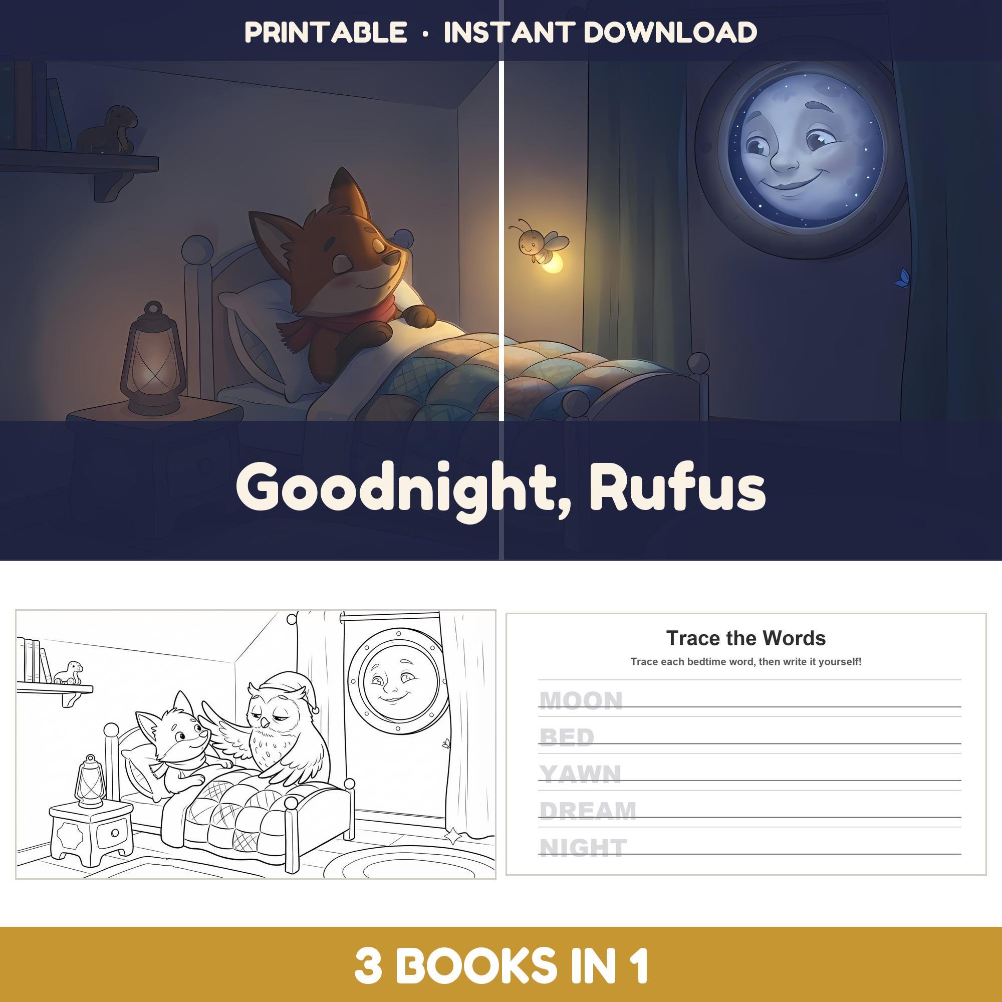 Goodnight Rufus — 3-in-1 Bundle