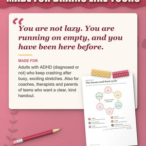 Who the ADHD burnout guide is for: adults with ADHD who keep crashing, coaches, therapists and parents of teens