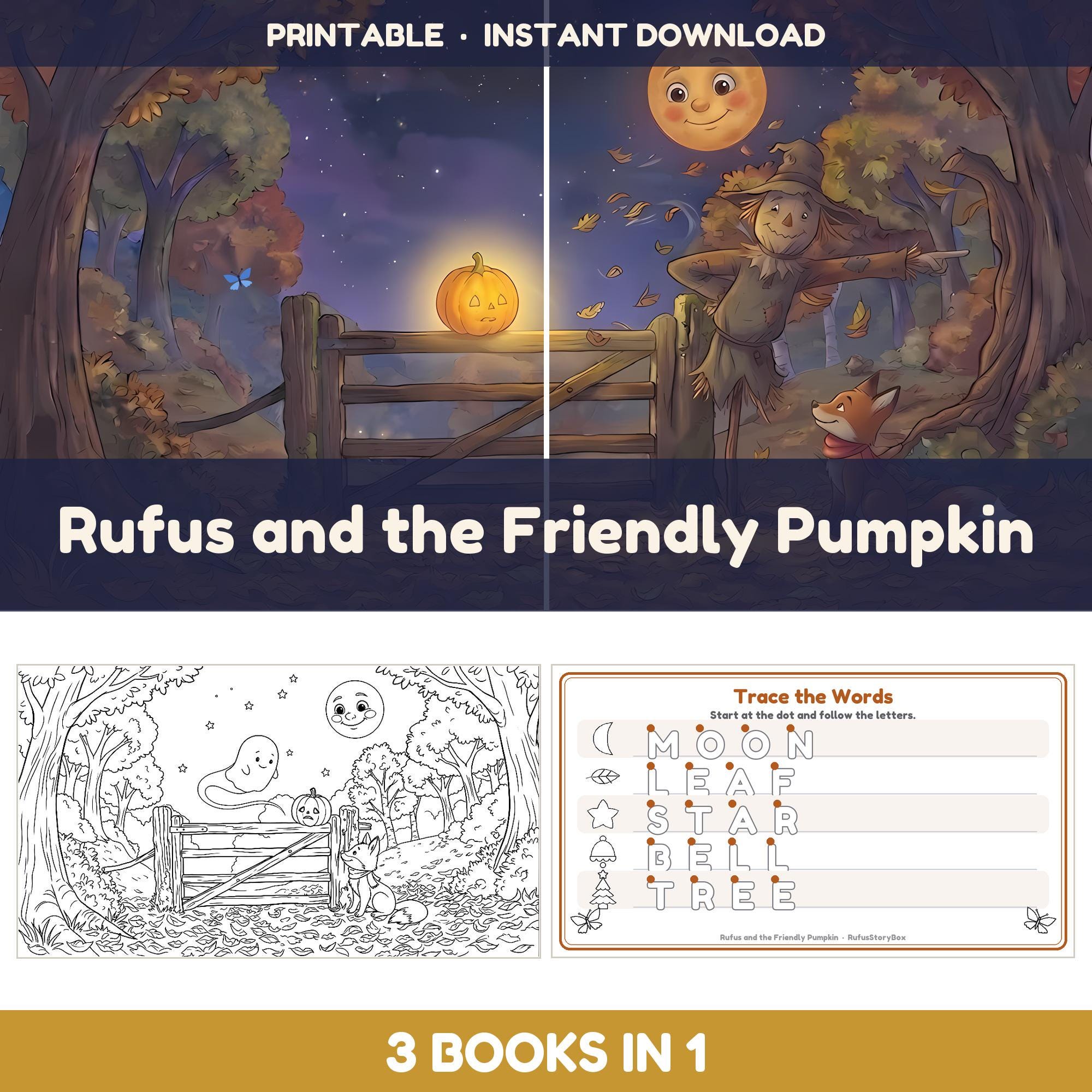 Rufus and the Friendly Pumpkin — 3-in-1 Bundle