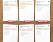 Six stage pages of the ADHD burnout cycle: spark, say yes, run on fumes, crash, guilt, restart