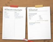 Morning and evening routines and the launch pad checklist for leaving the house