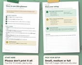 Start here page and pick your setup page: you don't need to print all 345 pages