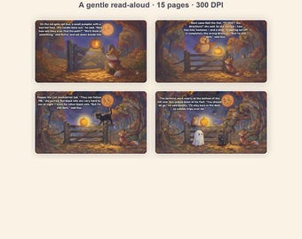 Rufus e la zucca amichevole: libro di storie di Halloween stampabile in PDF (download digitale) Età 5-7 anni