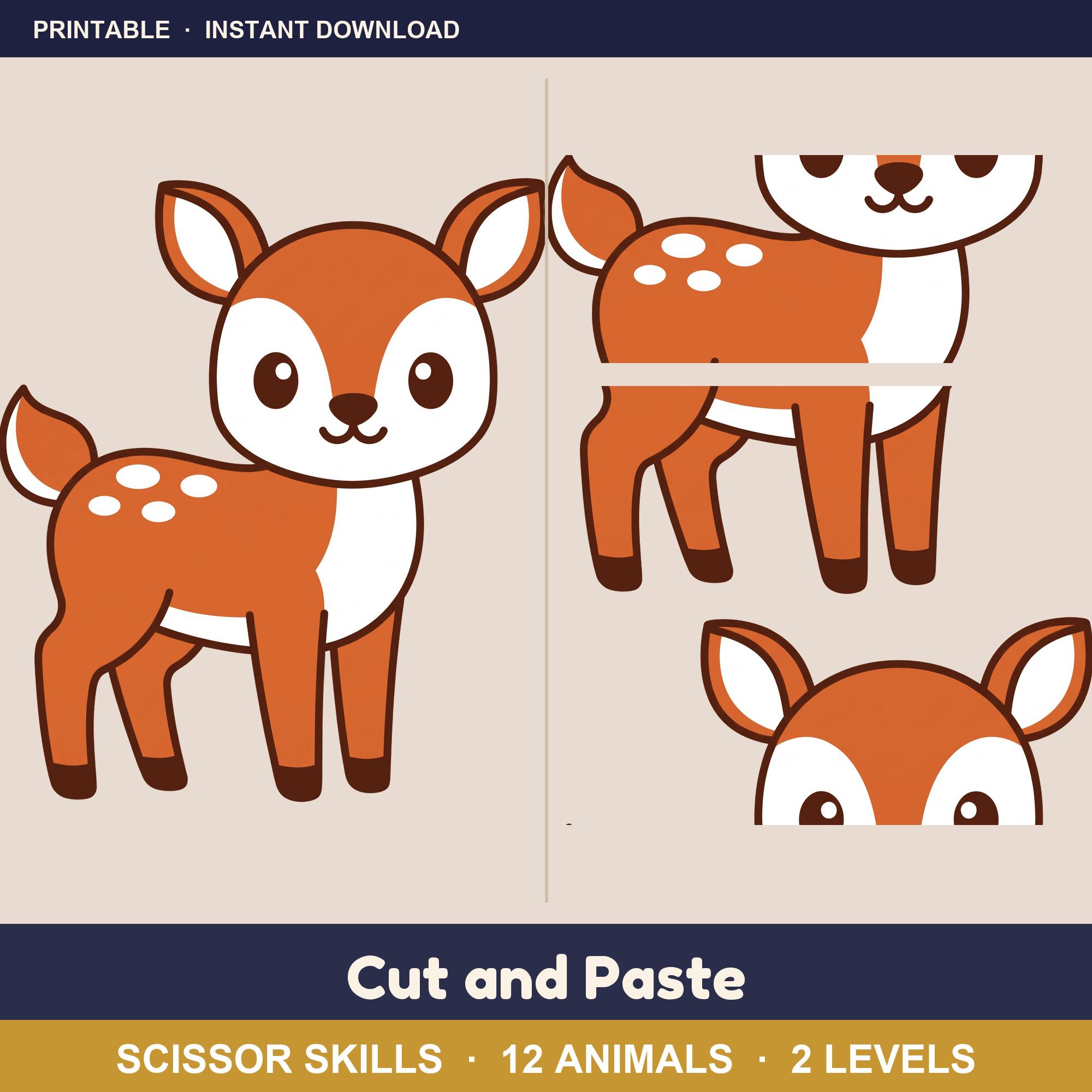 Woodland Animals Cut and Paste