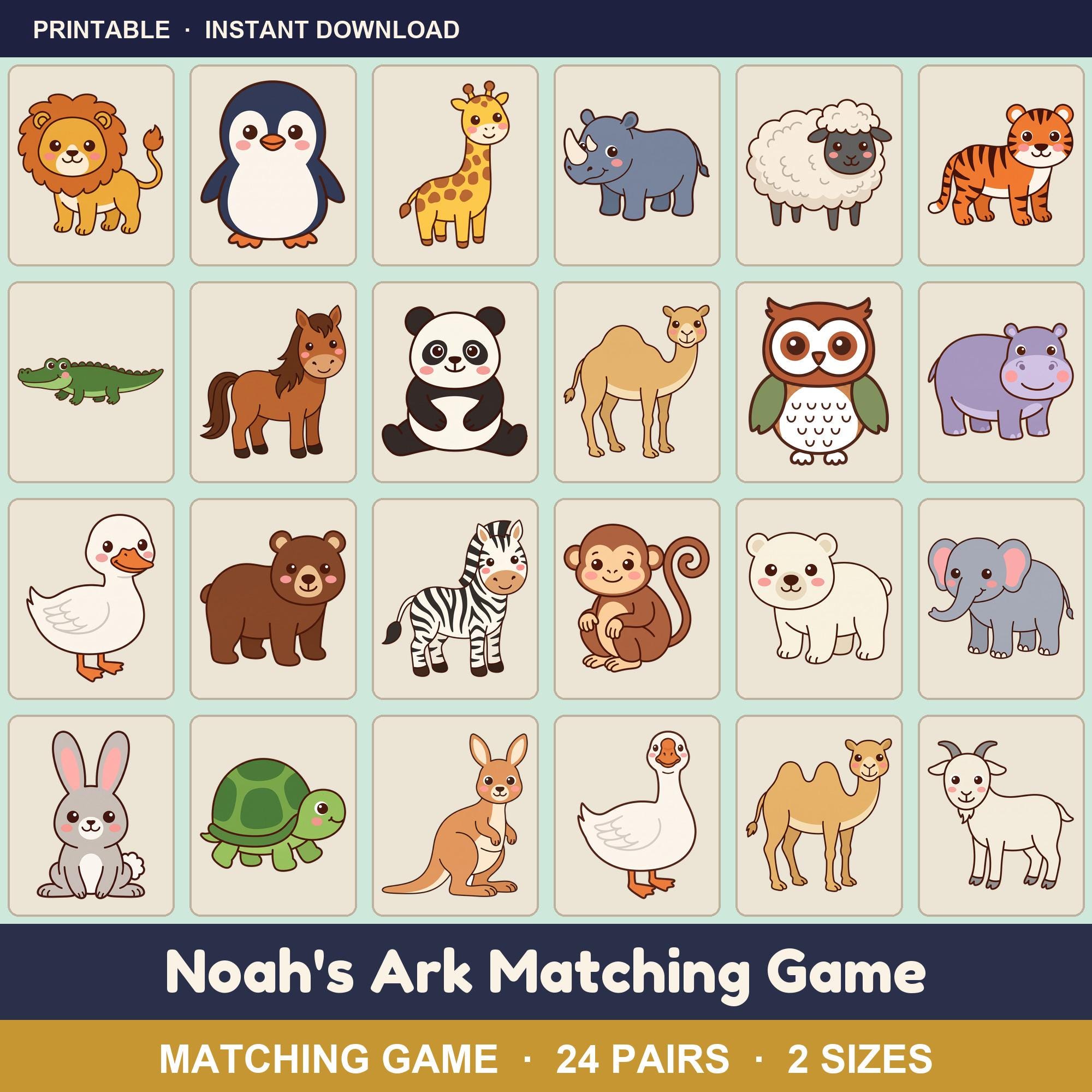 Noah's Ark Matching Game
