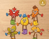 Autumn leaf craft for kids printable - image - image 2