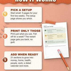 ADHD Planner 2026 2027 2028 Printable for Adults, Dated and Undated, 599 Page Fillable PDF, Daily Weekly Monthly Pages, Dopamine Menu image 12