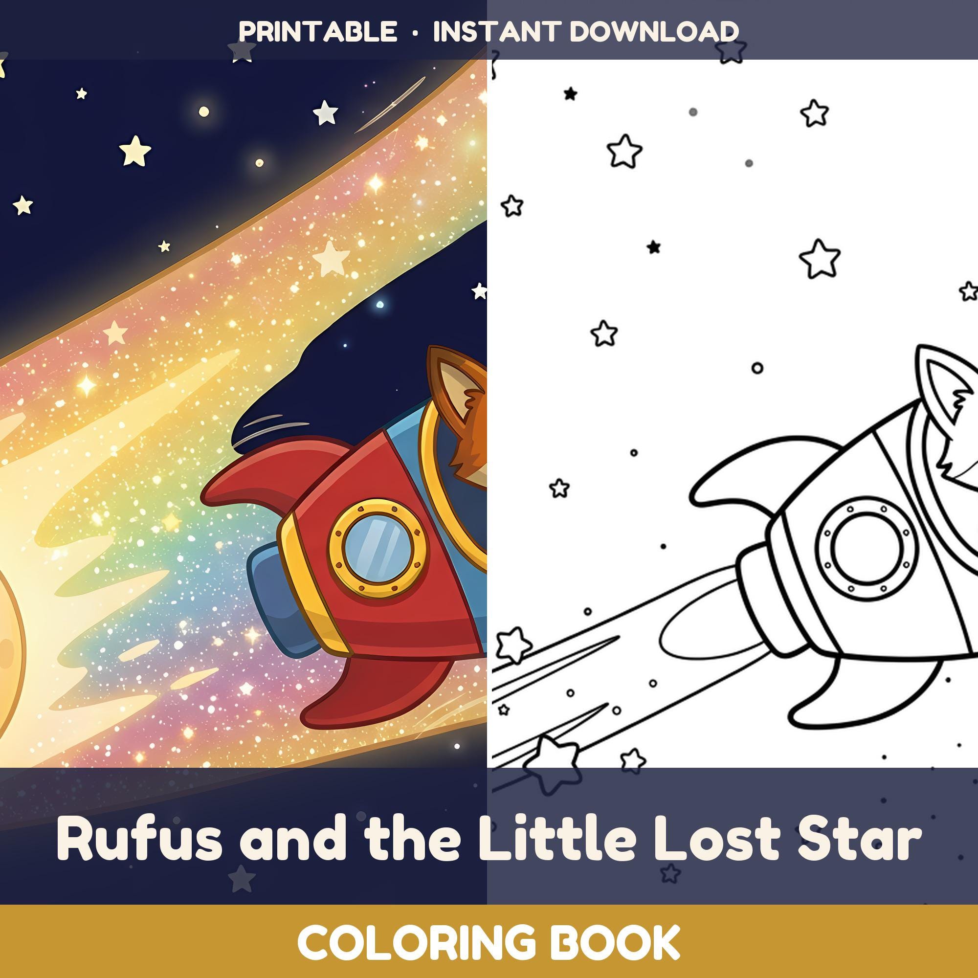 Rufus and the Little Lost Star — Coloring Book