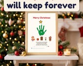 Christmas handprint art printable - image - image 2