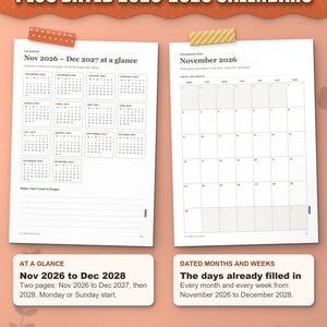 ADHD Planner 2026 2027 2028 Printable for Adults, Dated and Undated, 599 Page Fillable PDF, Daily Weekly Monthly Pages, Dopamine Menu image 11