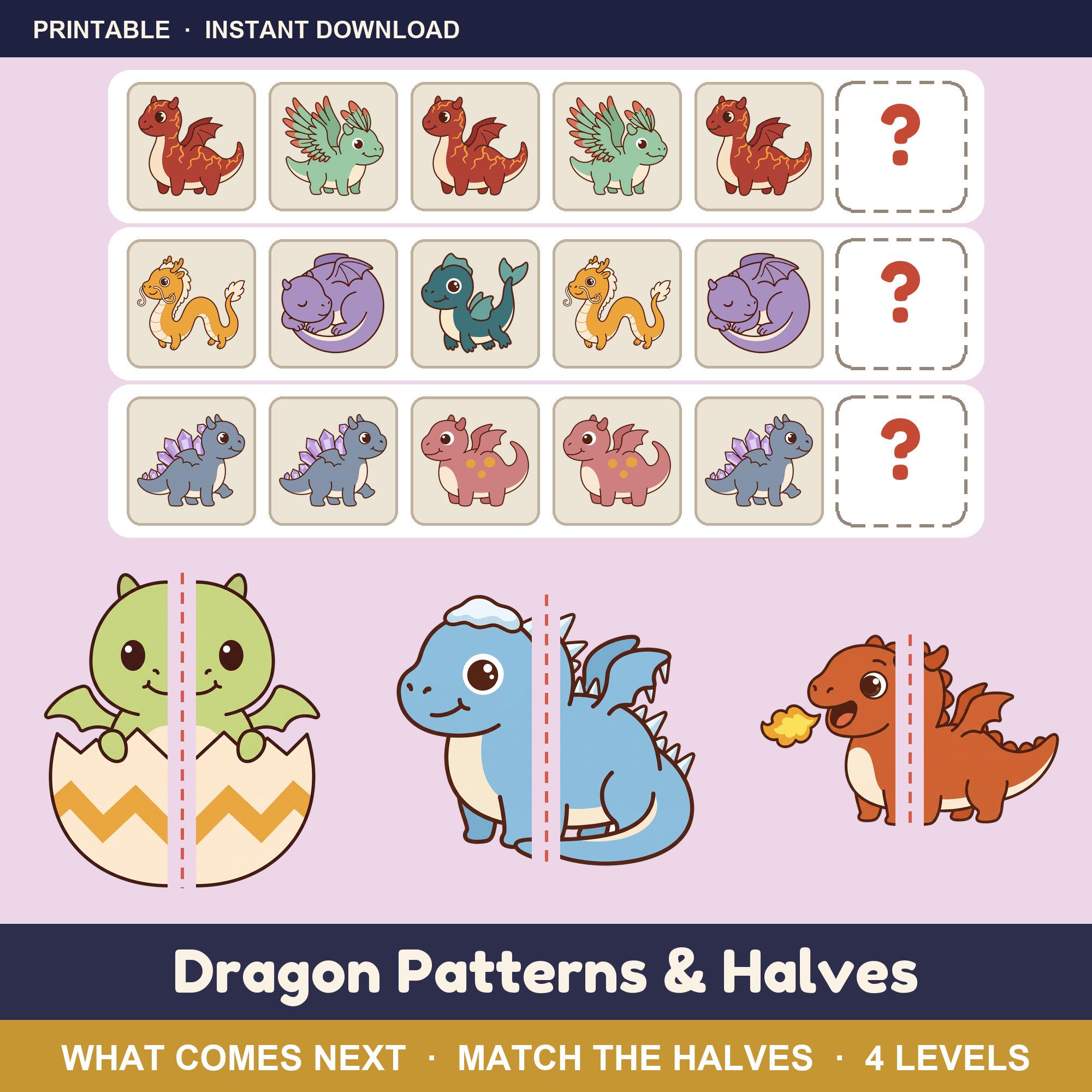 Dragon Patterns and Halves