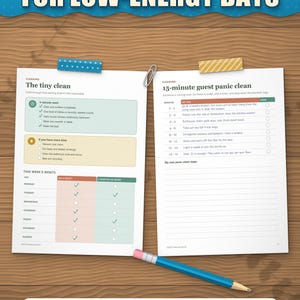 The tiny clean five-minute reset and the 15-minute guest panic clean for low-energy days