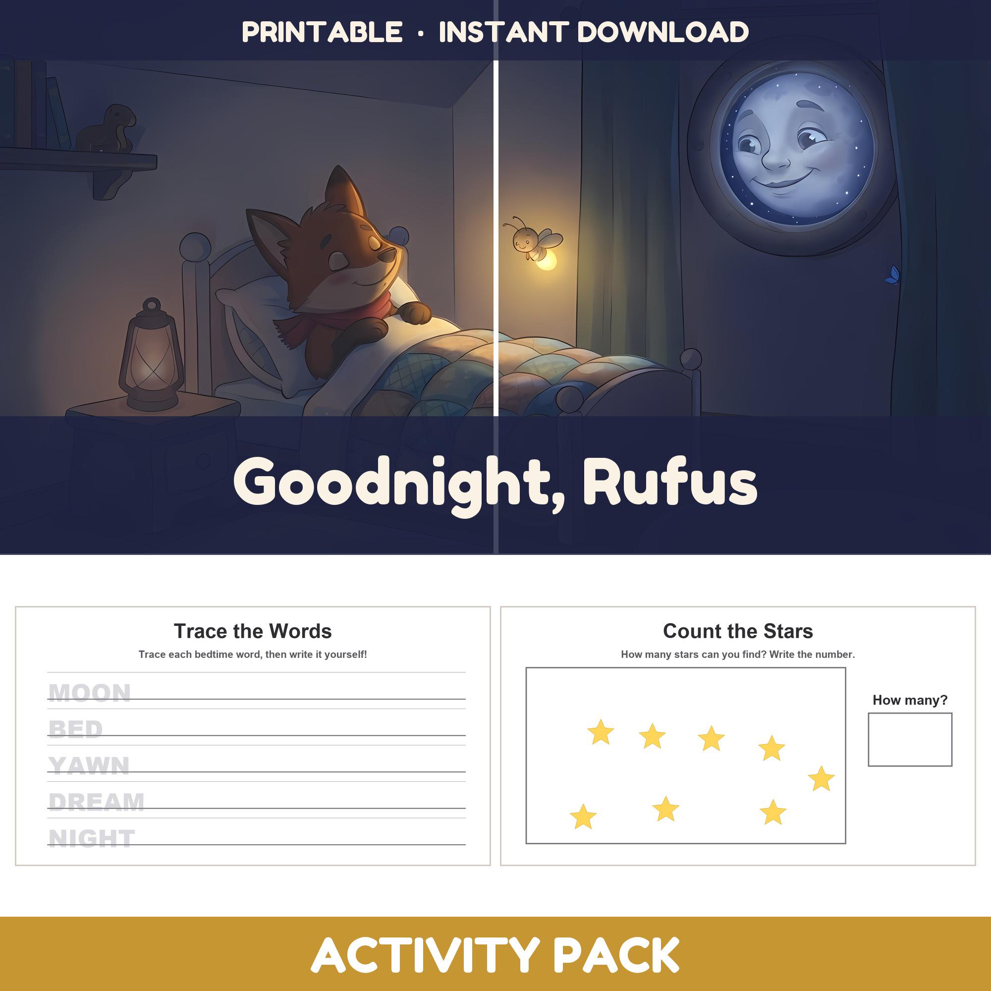 Goodnight Rufus — Activity Pack
