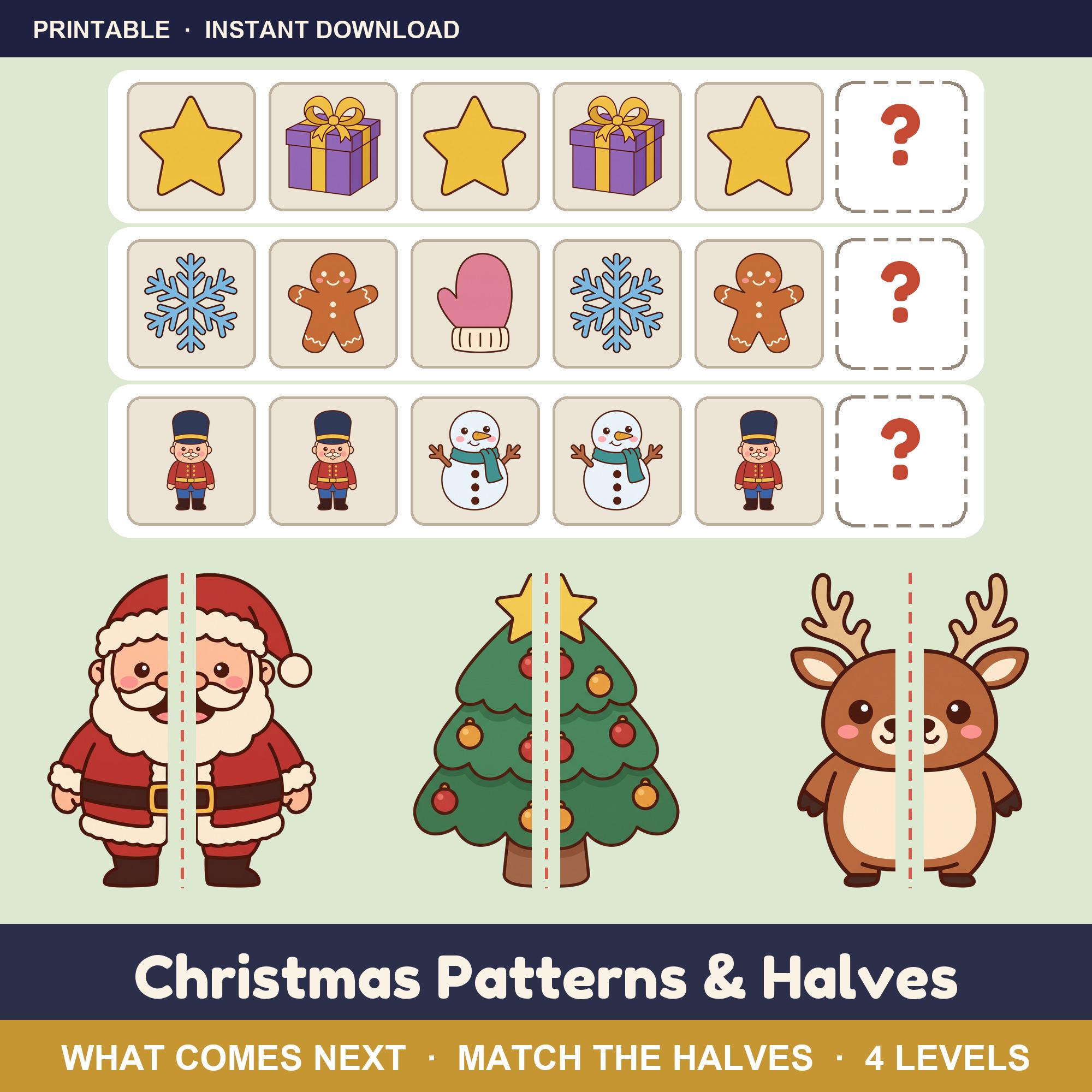 Christmas Patterns and Halves
