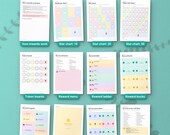 What's inside the kids reward charts: 12 of the 42 pages
