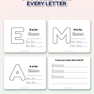Libro para colorear navideño personalizado con el nombre del niño, páginas para colorear con nombre personalizado, regalo de Navidad para niños, detalle para el calcetín navideño, caja de Nochebuena imagen 4