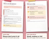 Start here page and pick your setup page: you don't need to print all 345 pages