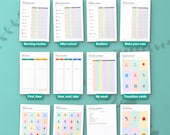 What's inside the kids routine charts: 12 of the 60 pages
