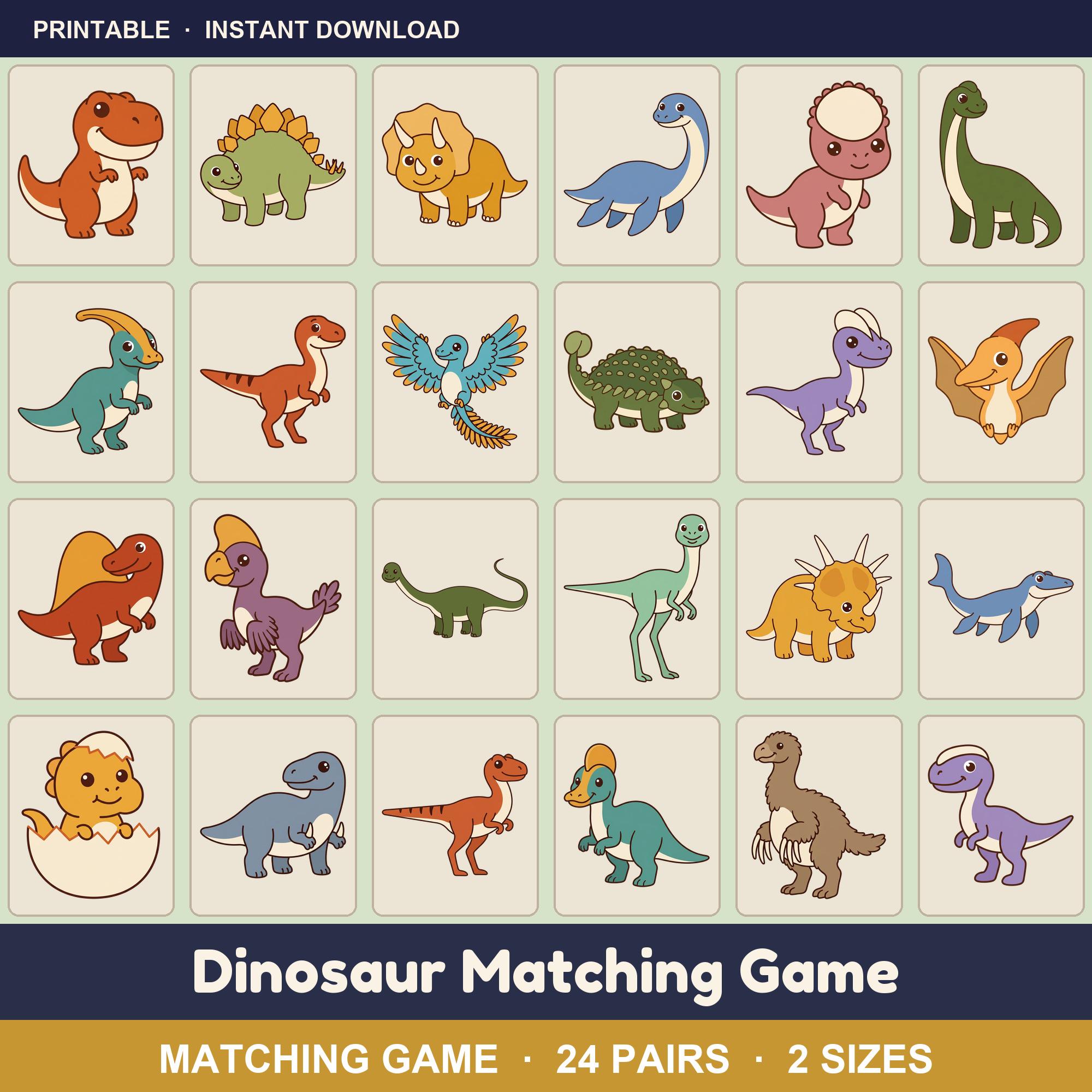 Dinosaur Matching Game