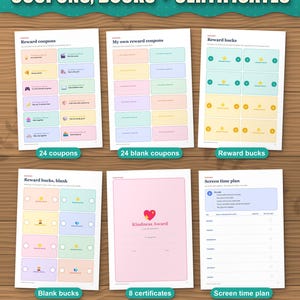 Reward coupons, blank coupons, reward bucks and certificates