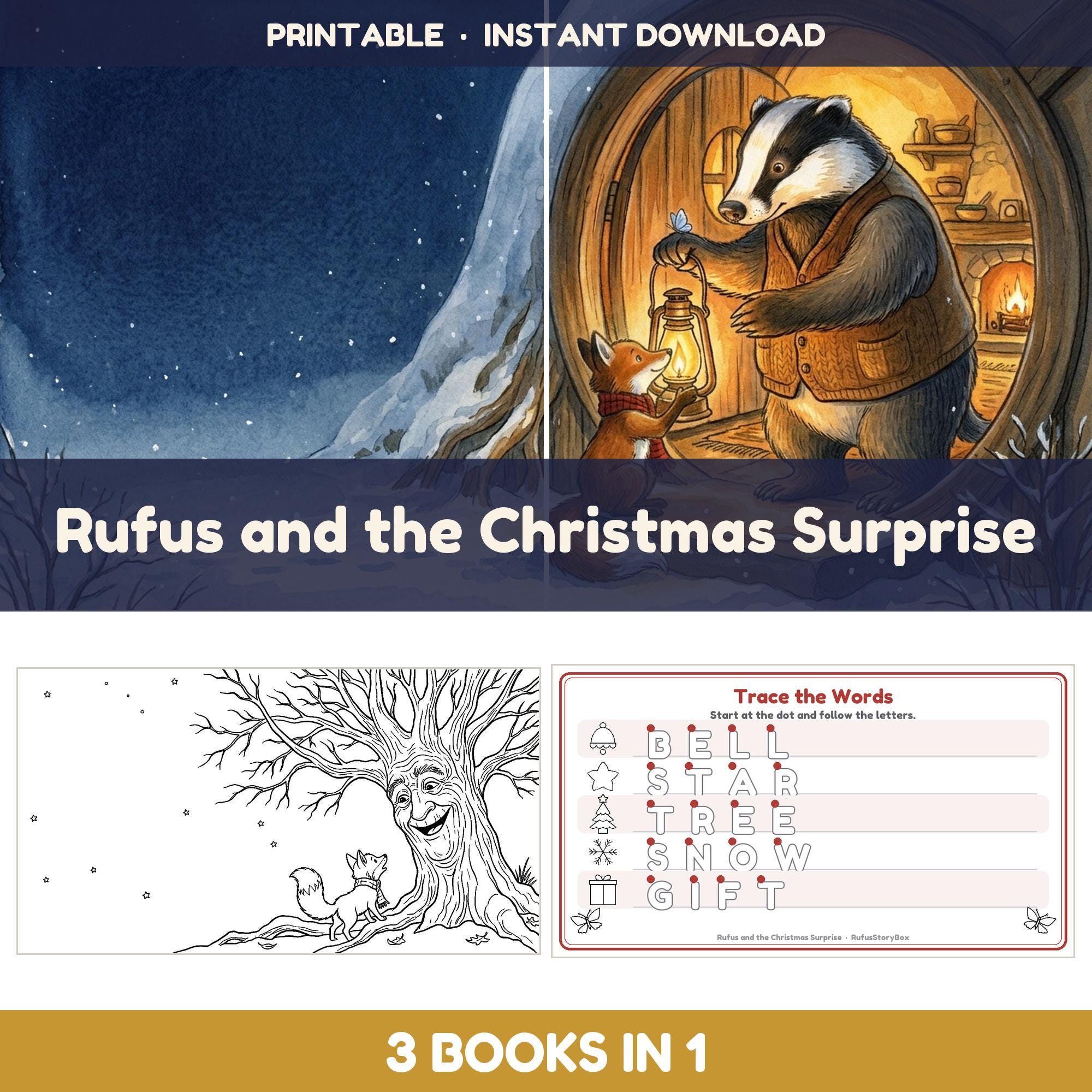 Rufus and the Christmas Surprise — 3-in-1 Bundle