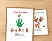 Christmas handprint art printable - image - image 3