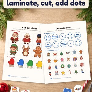 Printbaar kerstactiviteitenboek, 30 activiteiten voor peuters, kerstactiviteitenboek voor kinderen, activiteitenmap voor kleuters, kerstcountdown in PDF-formaat afbeelding 11