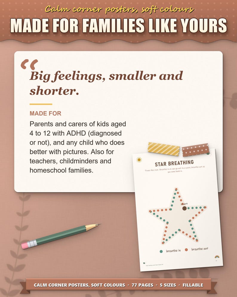 Made for parents, carers, teachers and school counsellors of kids aged 4 to 12