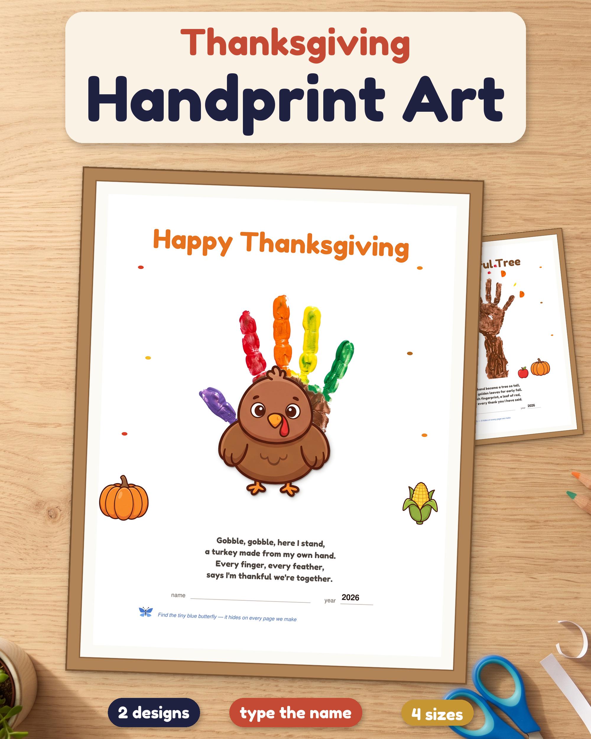 Thanksgiving Handprint Art