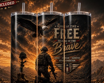 250th Anniversary Tumbler Wrap PNG, Patriotic Eagle Soldier Design, USA Flag 20oz Skinny Tumbler Sublimation, Veteran Gift PNG