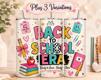 Back to School Water Bottles, Kids' Reusable Drinkware, Summer School Supplies, Soccer Ball Design, Gift for Students & Teachers
