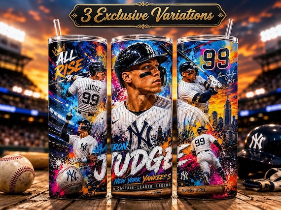 Aaron Judge Tumbler Wrap, 20 oz Skinny Design for Sublimation