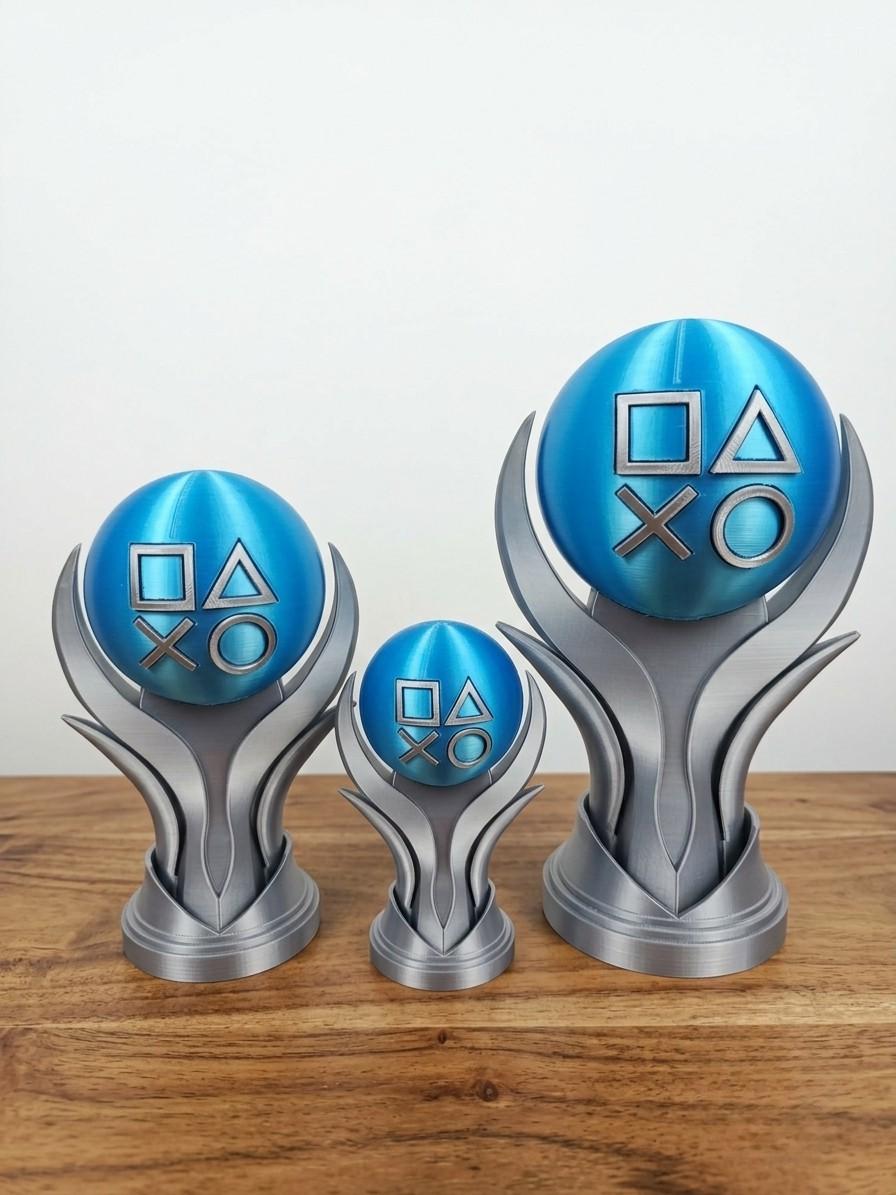 3d Platinum Trophy - Etsy