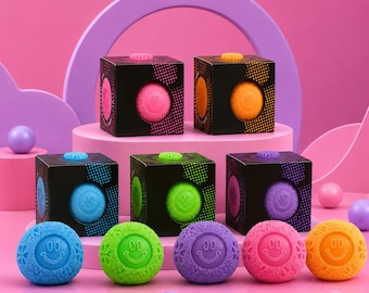 Jouet anti-stress Fuzz Ball - Squishy souple, Fidget Ball, jouet sensoriel anti-anxiété pour enfants et adultes