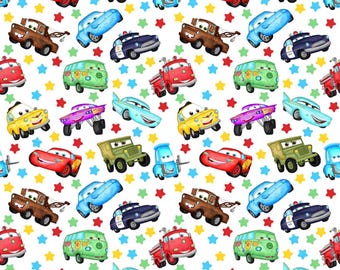 Papier cadeau anniversaire CARS DISNEY - Papier cadeau Cars Disney - Papier cadeau Cars Disney - Lightning McQueen - Mater - Sally