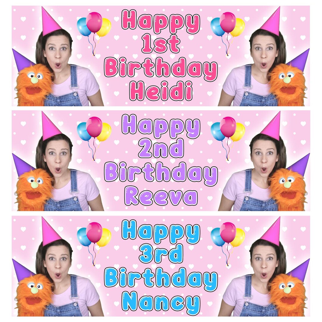 MS RACHEL Personalised Birthday Banners - Miss Rachel Birthday Banners ...