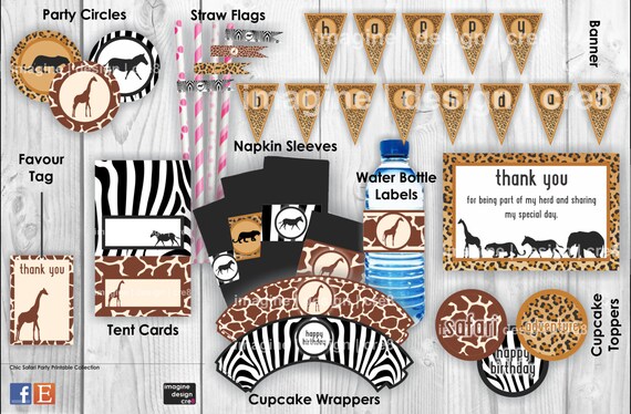 items-similar-to-safari-party-printables-on-etsy