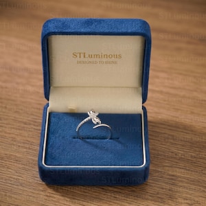 Anillo con forma de libélula, joyería sencilla y fresca de plata de ley 925 con cristales, anillo conmemorativo, anillo para el dedo del pie con forma de libélula, regalo de hadas para ella.