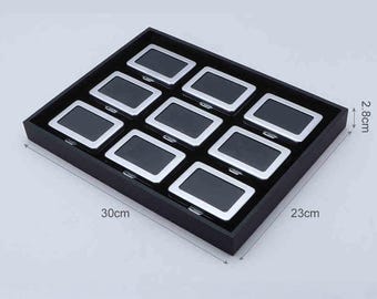 Gemstone Display Box for Loose Stones, Crystal Storage Case