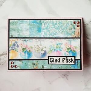 Glad Påsk, Påskhälsning, Handgjort Kort, Swedish Easter Card, Kort Med Svensk Hälsning, Happy Easter