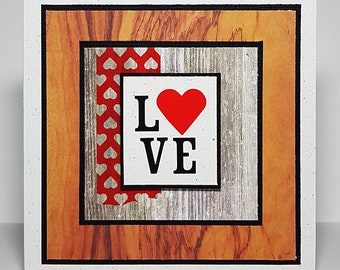 Happy Valentine, Valentines Day, Handmade Card, I Love You, For My Love, Clean and Simple Style