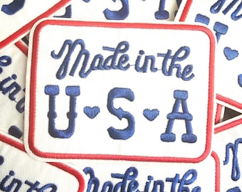 4th of July Patch, Made in the USA embroidered patch