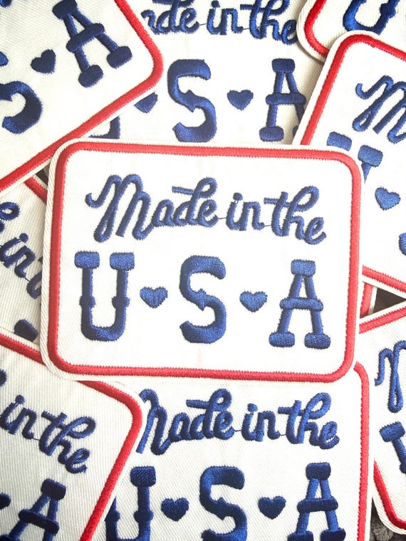 4th of July Patch, Made in the USA embroidered patch